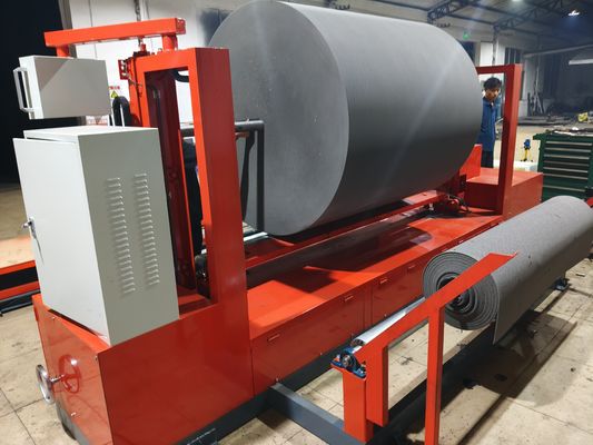 Horizontally Foam Peeling Machine Sponge Foam Cutter Precise Structural Design