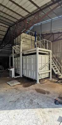 Easy Operation Rebonding Foam Machine With Two Mould For Squre Foam Block