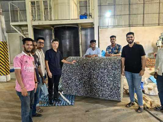 High Accuracy Rebonded Foam Machine Carpet Underlay Production Line CE Certified