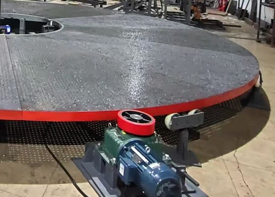 Diameter 6m Carousel Foam Cutting Equipment With 0-7 Degree Cutting Angle