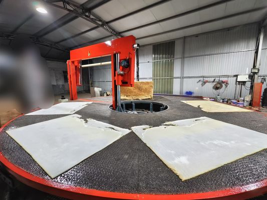 Diameter 6m Carousel Foam Cutting Equipment With 0-7 Degree Cutting Angle