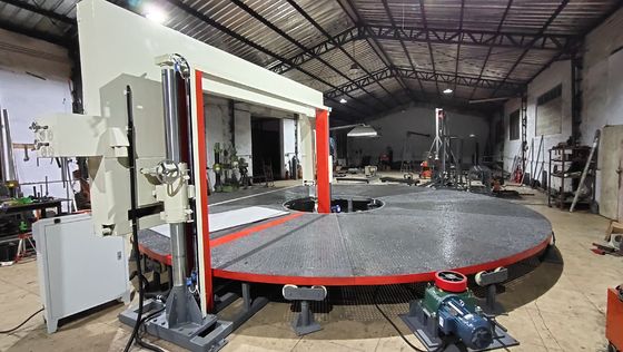 Diameter 7.3m Carousel Foam Cutting Machine Precise Control CE Approval