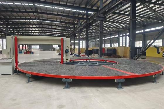 Diameter 10m Carousel Foam Cutting Machine With 8-40m/Min Cutting Speed