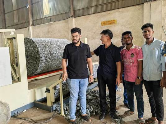 Heavy Duty Rebonded Foam Peeling Machine Smooth Cutting 1200mm Diameter