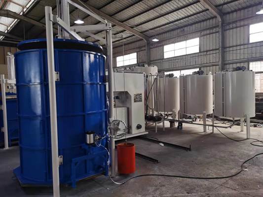 48kw Semi Automatic Batch Foaming Machine For Making Square Foam Block